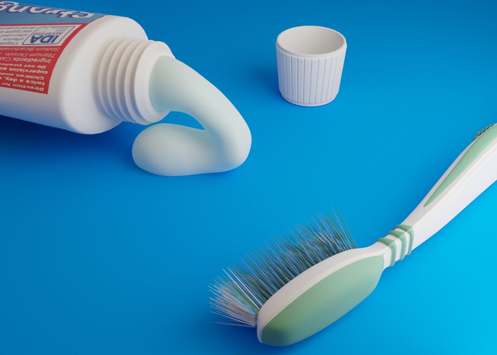 dental-hygiene-concept-with-blue-background